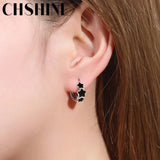 925 Silver Star Earrings Elegant Dinner Party Jewelry