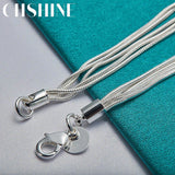 925 Silver Star Snake Chain Bracelet for Women Wedding Party