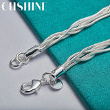 925 Silver Starfish Snake Chain Bracelet for Women