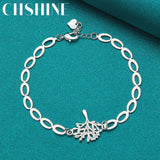 925 Silver Tree of Life Chain Bracelet Wedding Jewelry