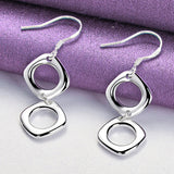 925 Silver Two/Three Rings Necklace Set