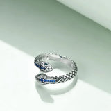 Exaggerated Reptile Snake Fashion Ring