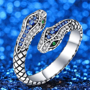 Exaggerated Reptile Snake Fashion Ring