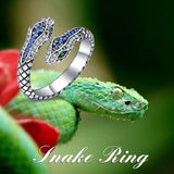Exaggerated Reptile Snake Fashion Ring