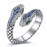 Exaggerated Reptile Snake Fashion Ring