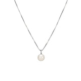 Pearl Pendant Necklace 14K Plated Choker Chain for Women