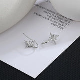 Zircon Inlaid Star Earrings for Women