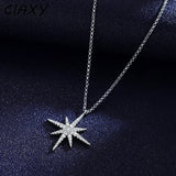 Shining Star Necklace for Women - Silver Pendant Choker Jewelry