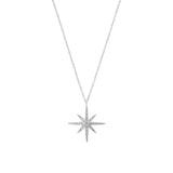 Shining Star Necklace for Women - Silver Pendant Choker Jewelry