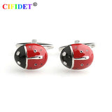 CIFIDET Animal Cufflink Beetle Shirt Cuff Link with Velvet Bag
