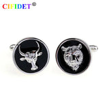 Animal Cufflink Wolf Sheep Shirt Cuff Link With Velvet Bag
