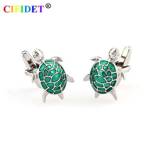 Animal Cufflink Tortoise Turtle Shirt Cuff Link With Velvet Bag