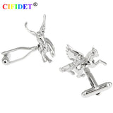 CIFIDET Horse Cufflink Wings Shirt Cuff Link for Men