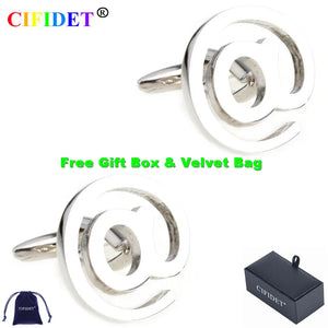 CIFIDET @ Symbol Cufflink Shirt Cuff Link With Bag