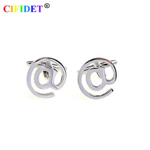 CIFIDET @ Symbol Cufflink Shirt Cuff Link With Bag