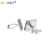 CIFIDET Cufflink QR Code Shirt Cuff Link With Velvet Bag