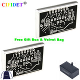 CIFIDET Cufflink Circuit Board Shirt Cuff Link With Velvet Bag