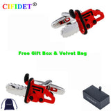 CIFIDET Electric Saw Cufflink for Men