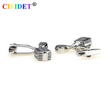 CIFIDET Cufflink Man Microphone Shirt Cuff Link With Velvet Bag