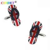 CIFIDET Flag Cufflink Slippers Shirt Cuff Link with Gift Box
