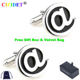 CIFIDET Classic Cufflink AT Shirt Cuff Link With Velvet Bag