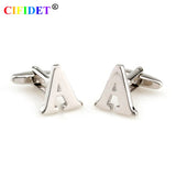 CIFIDET Classic Cufflink Letter A Alphabet Shirt Cuff Link