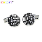 CIFIDET Enamel Cufflink Dots Epoxy Shirt Cuff Link