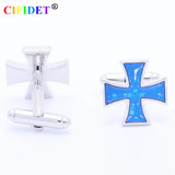 CIFIDET Enamel Cufflink Epoxy Shirt Cuff Link With Velvet Bag