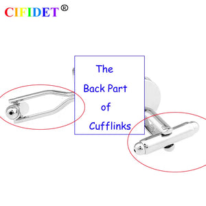 CIFIDET Enamel Cufflink Mix Colors Epoxy Shirt Cuff Link