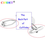 CIFIDET Enamel Cufflink Mix Colors Epoxy Shirt Cuff Link