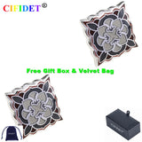 CIFIDET Enamel Cufflink Mix Colors Epoxy Shirt Cuff Link