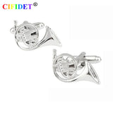 French Horn Cufflink Romantic Shirt Cuff Link