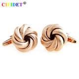 CIFIDET Mens Novelty Rose Knots Cufflink with Velvet Bag