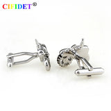 Mens Tractor Cufflink Shirt Cuff Link Velvet Bag Jewelry Accessory Gift