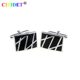 CIFIDET Enamel Cufflinks for Men with Velvet Bag & Gift Box