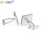CIFIDET Enamel Cufflink Set with Velvet Bag - Men's Jewelry
