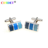 CIFIDET Enamel Cufflink Shirt Link in Velvet Bag