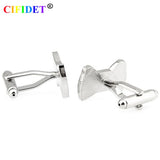 Pink Bow Enamel Cufflink Painting Shirt Cuff Link