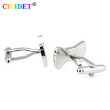 Yellow Bow Enamel Cufflink for Men with Bag