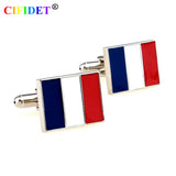CIFIDET Patriotic Cufflink Flag Shirt Cuff Link Gift Box