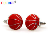 CIFIDET Basketball Shirt Cufflink with Velvet Bag