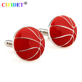 CIFIDET Basketball Shirt Cufflink with Velvet Bag