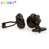 CIFIDET Mens Cufflink Knots Shirt Cuff Link With Velvet Bag & Gift Box