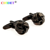 CIFIDET Stainless Steel Knots Cufflink Men's Shirt Cuff Link