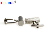 CIFIDET Stainless Steel Mens Cufflink Cylinder Shirt Cuff Link