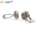 CIFIDET Men's Knots Cufflink Set with Velvet Bag