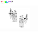 CIFIDET Stainless Steel Mens Cufflink Silver Metal Shirt Cuff Link