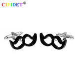 CIFIDET Wedding Cufflink Father Beard Shirt Cuff Link Gift Set