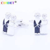 CIFIDET Wedding Cufflink Marriage Blessing Love Cuff Link