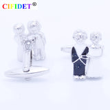 CIFIDET Wedding Cufflink Marriage Blessing Love Cuff Link